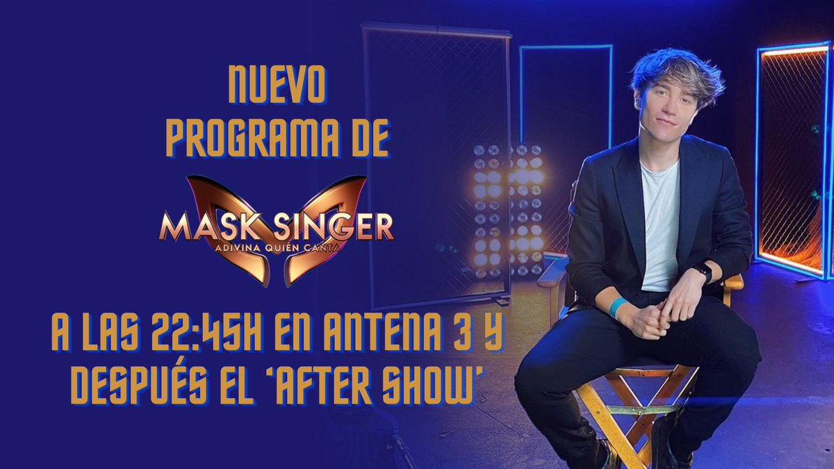🎭¡Hoy es miércoles de <a href="/MaskSingerA3/">Mask Singer</a>!

📺A las 22:45h en <a href="/antena3com/">Antena 3</a> la semifinal donde se revelaran las identidades de 2 máscaras 

🎤Después podremos ver a <a href="/CarlosMarco/">Carlos Marco</a> en el estudio con las personas desenmascaradas 👀