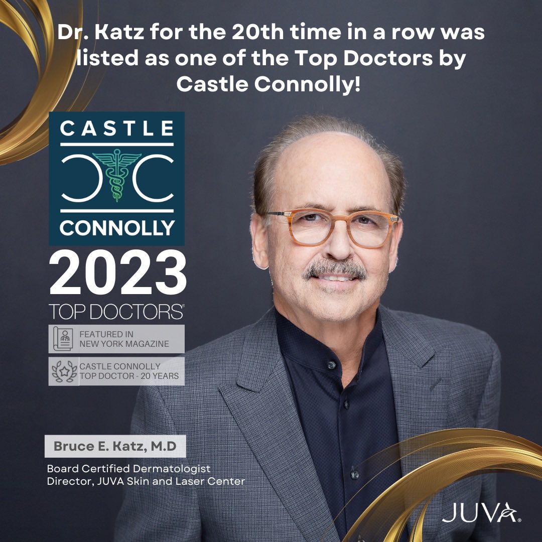 We at JUVA are excited and proud to announce that Dr. Bruce Katz has been honored as a 2023 Top Doctor in New York Magazine. Dr. Katz's recognition as a Top Doctor by Castle Connolly for over 20 years is a testament to his exceptional expertise and esteemed reputation.
#topdoctor