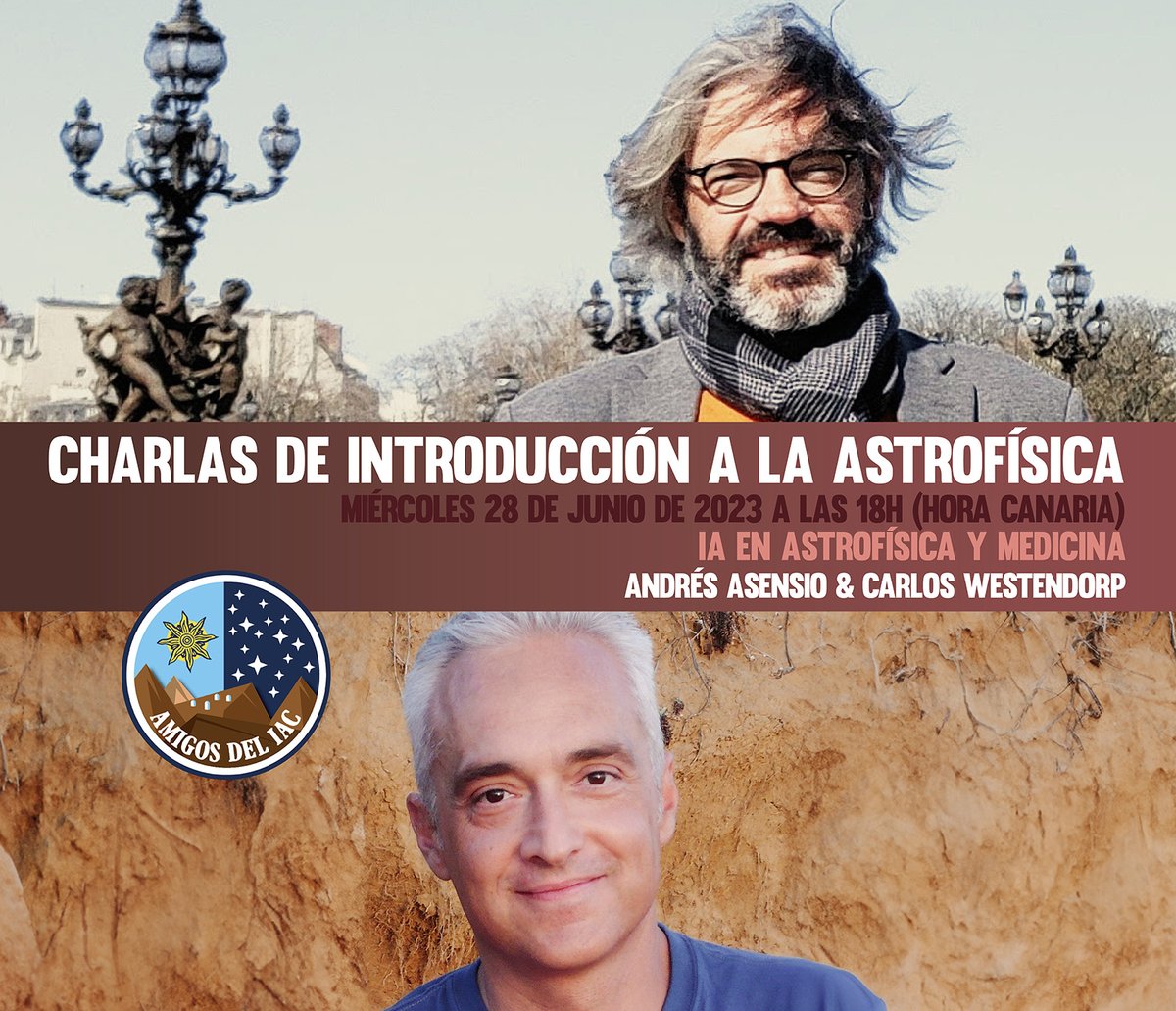 "IA en astrofísica y medicina" es la próxima Charla de Introducción a la Astrofísica que ofrece el programa #AmigosdelIAC

📆 28/6/23
⏰ 18:00 (h. en Canarias)
📍 Zoom, en exclusiva para "Amigos del IAC" 

Si aún no formas parte del programa, regístrate en cutt.ly/VPU0Zp8