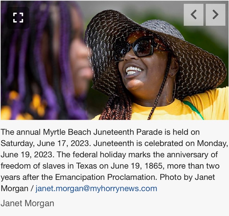 mbm_llc's tweet image. Library media assistant Khalema Smith&apos;s performed at the city of Myrtle Beach&apos;s Juneteenth event on Saturday, June 17th. The photos are below. #hcslibrarymedia #MBMSeahawks