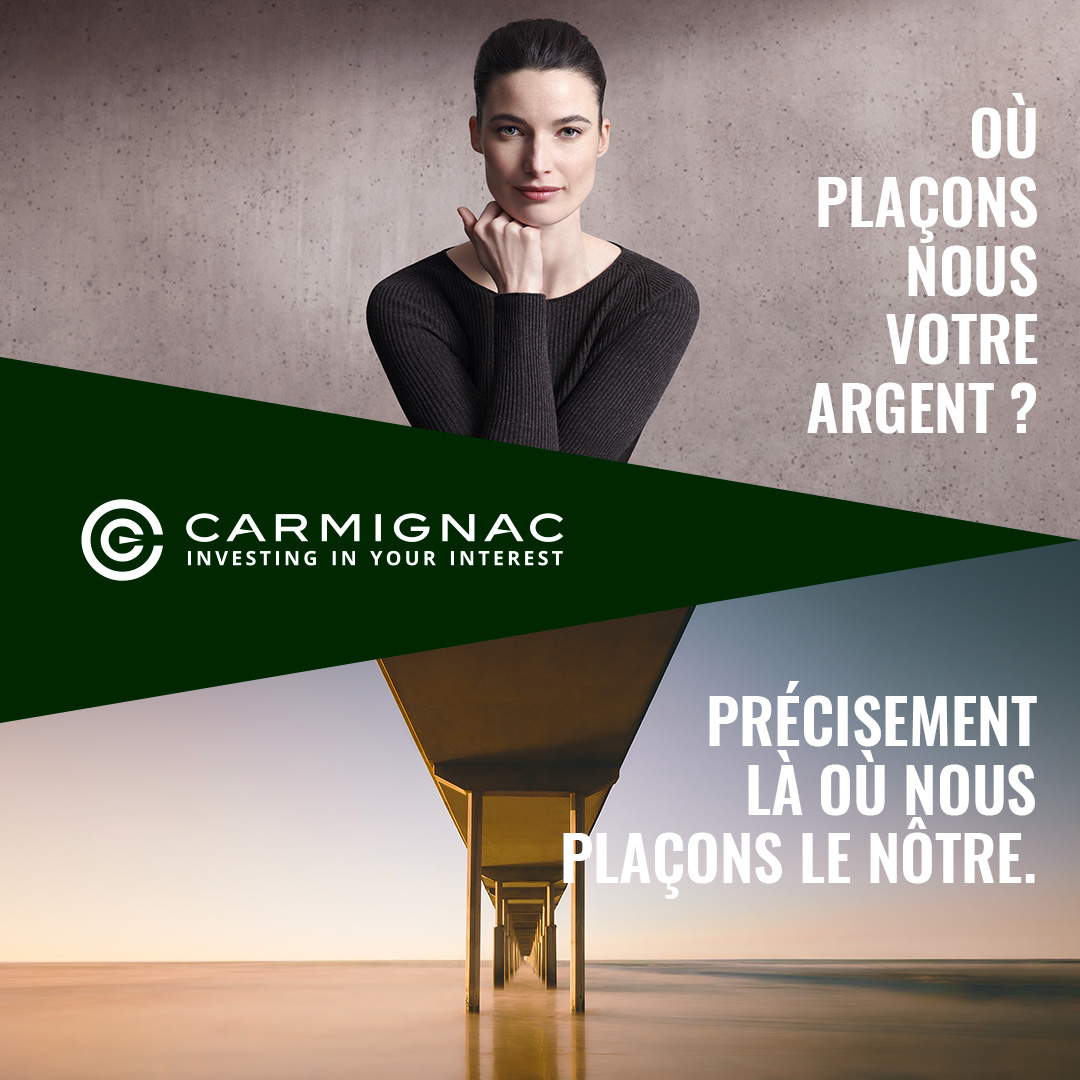 Chez Carmignac, nous investissons la majorité de nos capitaux, dans les mêmes fonds que ceux de nos clients. Ainsi, nous ne sommes gagnants que si vous l'êtes.

🔎 Découvrez notre nouvelle campagne de marque et retrouvez-nous sur → bit.ly/3obkPxK