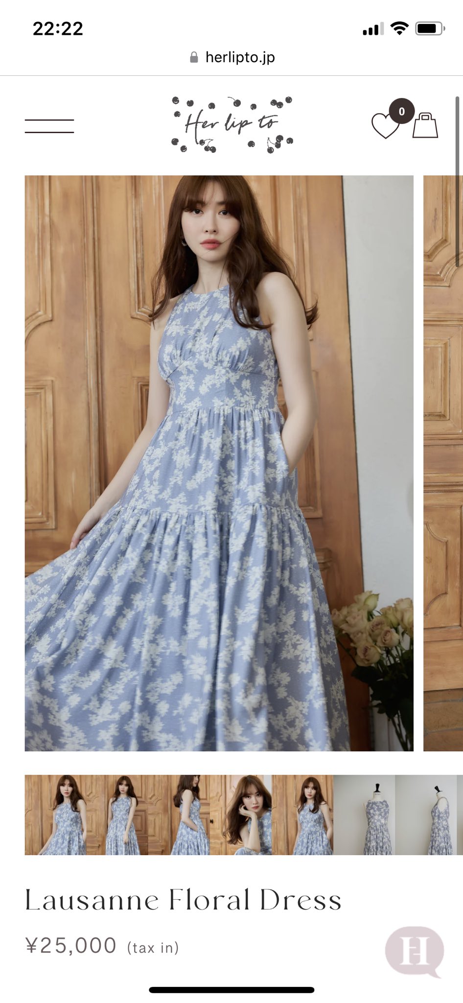 her lip to Lausanne Floral Dress Sサイズ | ccq.com.sv