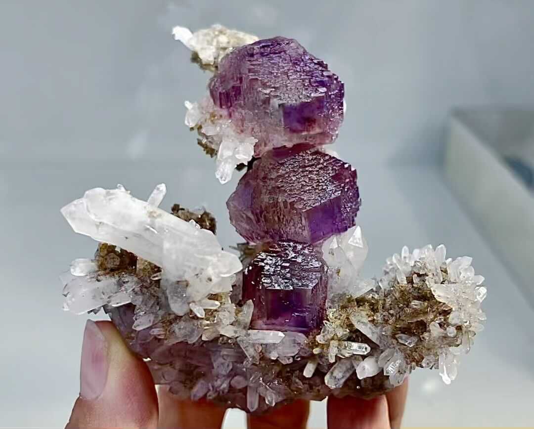 Phantom Fluorite crystals
From Shangbao, Hunan, China

Photo: Super_mineral_