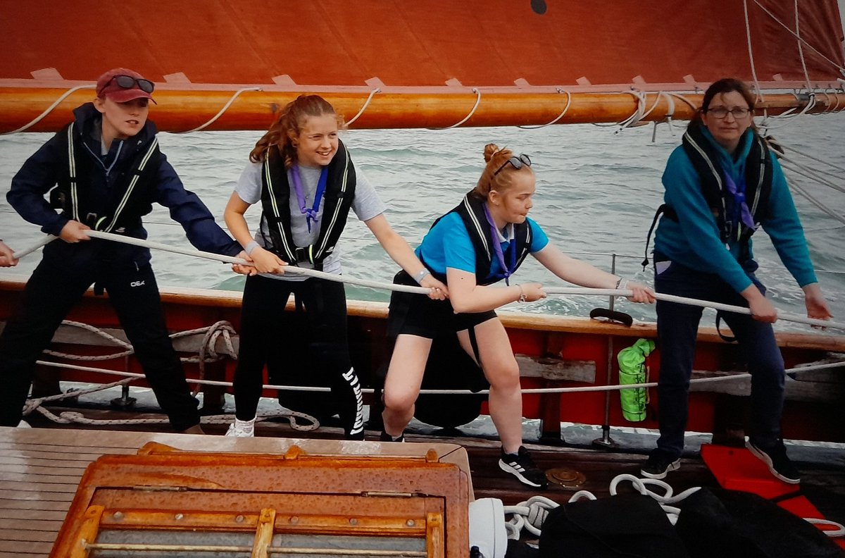 GirlguidingWS's tweet image. 4th #Devizes Guides and Rangers had a phenomenal days #sailing on the @JolieBrise #tallship owned by @DauntseysSchool 
It was the first time in 100 years that it has been sailed by an all #female crew
@GirlguidingSWE @Girlguiding @DauntseysAdEd 
#adventure #sailing #girlscan