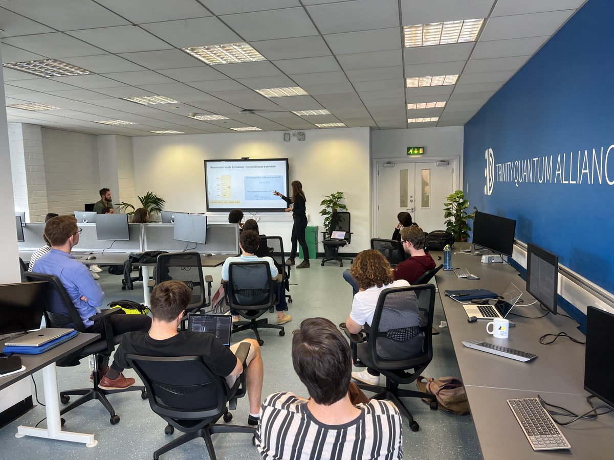 Active morning in the Trinity Quantum Alliance !