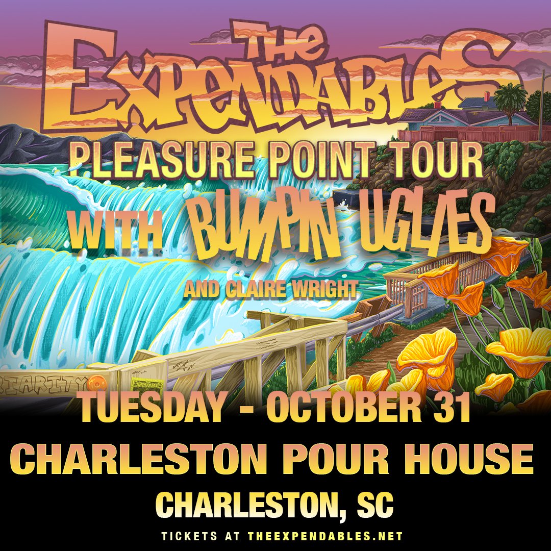 ✰✰TONIGHT :: The Expendables & Bumpin Uglies w/ Claire Wright | Tuesday 10.31.23 | Main Stage | 7pm Doors/ 8pm Show #ChsMusic #LoveLiveMusic #CharlestonSC @TheExpendables @BumpinUglies Tickets on sale FRI, 6.23 9AM ET - tinyurl.com/4st82m35