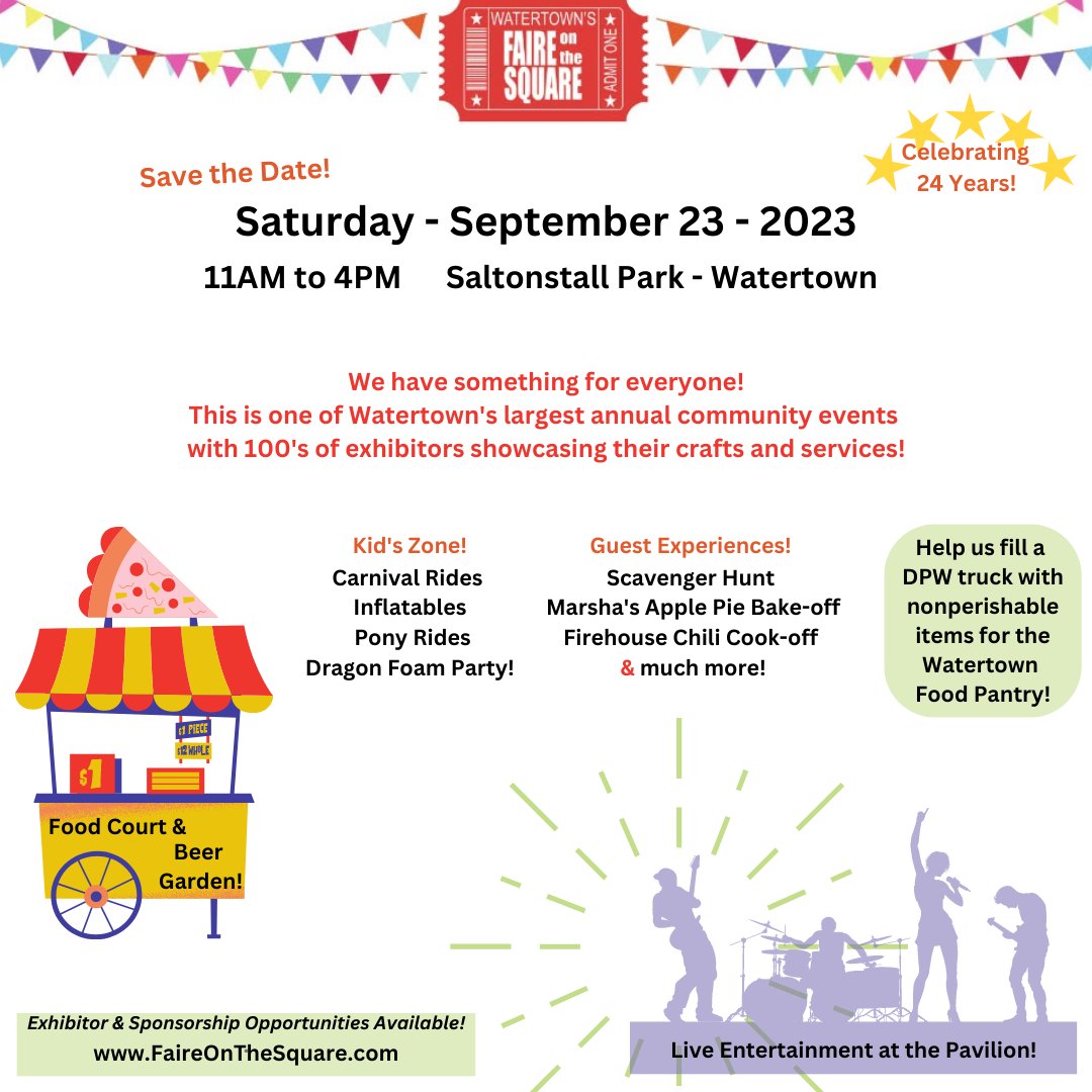 City of Watertown, MA on Twitter "Save the Date! The Faire on the