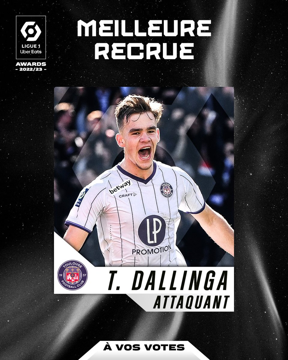 Meilleur buteur toulousain en championnat avec 12 ⚽️ marqués en 36 matchs pour sa découverte de la @Ligue1UberEats, Thijs est nommé aux #AwardsdelaSaison 🏆

Sera-t-il élu 𝗺𝗲𝗶𝗹𝗹𝗲𝘂𝗿𝗲 𝗿𝗲𝗰𝗿𝘂𝗲 de la saison ? 😈

Pour le soutenir, votez ici 👇
twitter.com/Ligue1UberEats…