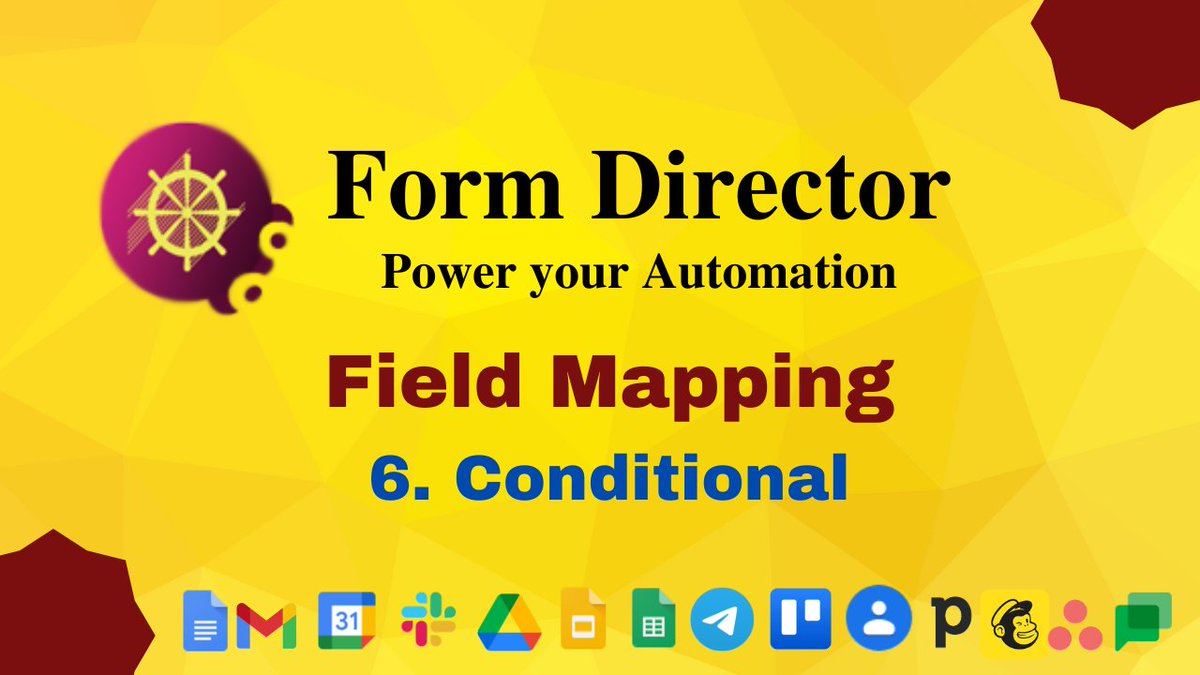 jivrus's tweet image. Conditional Mapping in Form Director allows you to assign value for App Fields based on conditions that are single or multiple. If any conditions doesn&apos;t match, a default value is assigned.
Watch video @ zurl.co/R5ot 
@googledocs 
#ConditionalMapping #FormDirector