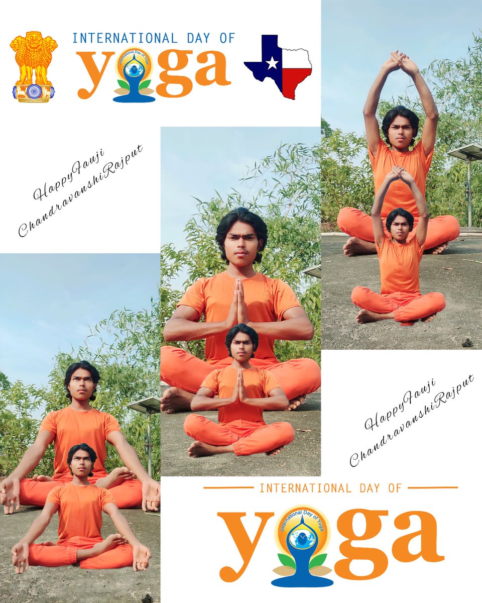 HappyOfficial0's tweet photo. 🌟 ʜᴀᴩᴩy yᴏɢᴀ ᴅᴀy 🌟
      🧘‍♀️🧘🧘‍♂️
जिसने योग अपनाया उसने  
रोग को हमेशा के लिए दूर भगाया।
____________________________________
#HappyFaujiChandravanshiRajput 
Yog Karate Samay  _🧘‍♀️
Yog Gyan Ke Kuchh Tasvir _🧘
#happyyogaday https://t.co/0vGOBH5i5C