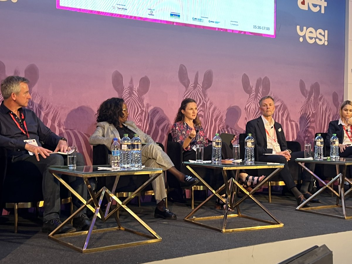 SinesStephanie's tweet photo. Speaking @#aef23 IFC’s Global Energy Manager Elsa Le Borgne reminds us that a #JustTransition will depend on actions at personal, organizational and governmental level. @IFCAfrica https://t.co/RJZHinPAS8