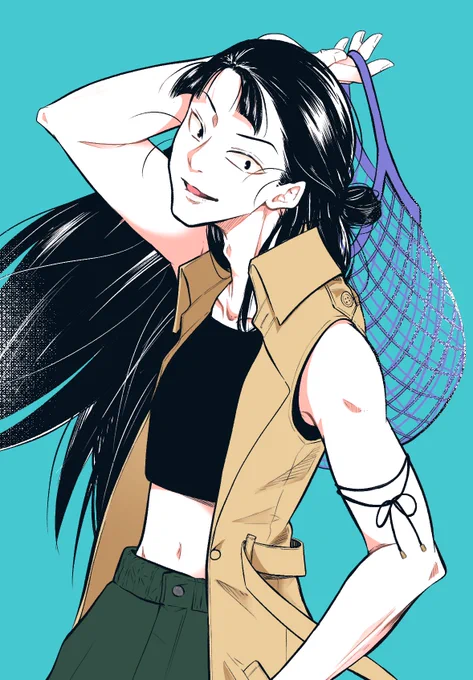 ※現パロ注意 たまたま素敵な企画を見つけたので参加失礼します(問題あったらすぐ消します)  #六年生の現パロお出かけコーデ もんじ「暑いのか寒いのかよく分からん格好だな」 こへ「袖を破ったのか?動きやすそうで良いな!わたしもやるぞ!」 もそ「……よく似合っている」