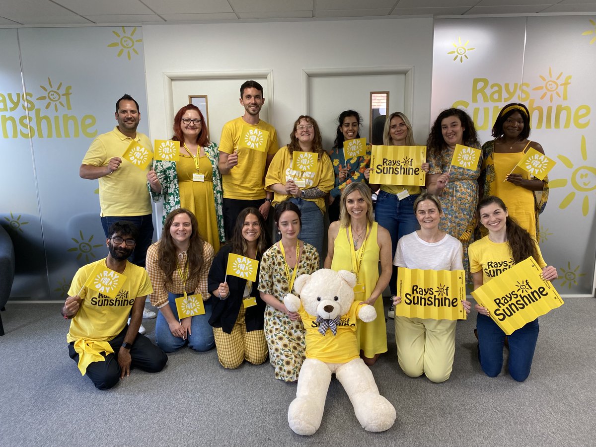 RaysofSunshine's tweet photo. Our staff understood the #RayForADay assignment! β
Wear yellow, shine, DONATE! https://t.co/ku5RYfMT8S https://t.co/vydzlpt1oE