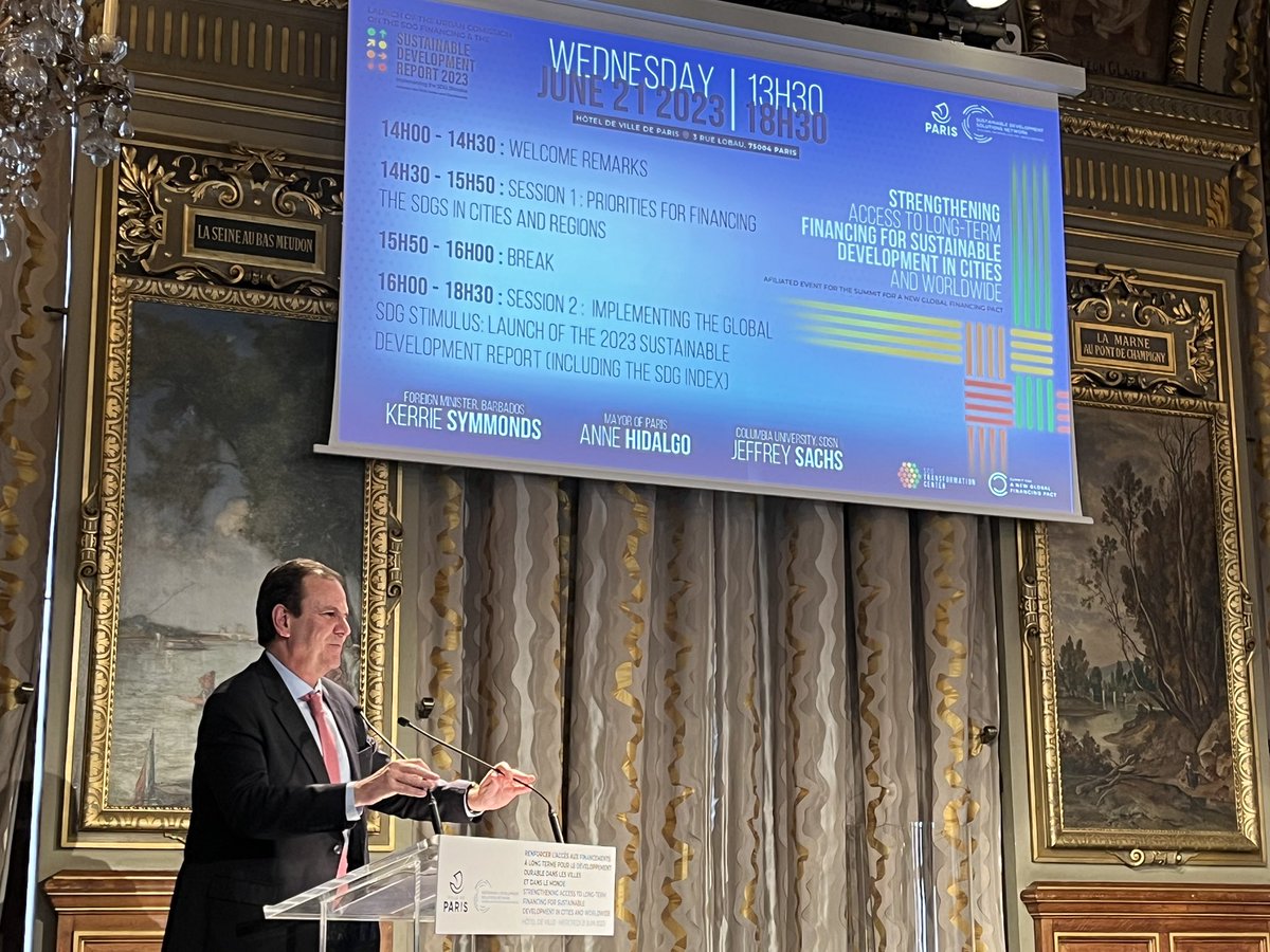 On eve of Summit for a New Global Finance Pact, #Barbados foreign minister talks about the global finance architecture (GFA) as a form of “financial segregation” and Mayor of Rio @eduardopaes calls for cities to “have clear role” in reinventing the global finance architecture.