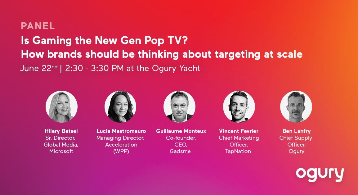 🚨 We take part in the @Cannes_Lions festival!

📆 22 June
📍 Cannes

Vincent will tell you how TapNation helps #brands connect & integrate with #mobilegaming audience alongside experts from @Microsoft, @weareogury, Acceleration and Gadsme.

Tickets 👉 canneslions.com