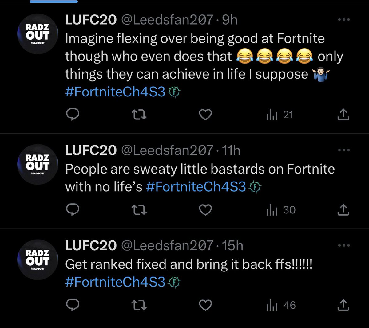 @Leedsfan207 @Propixia_ @NicFN_ @FortniteStatus nobody cares abt your opinion stop tweeting ☠️💀