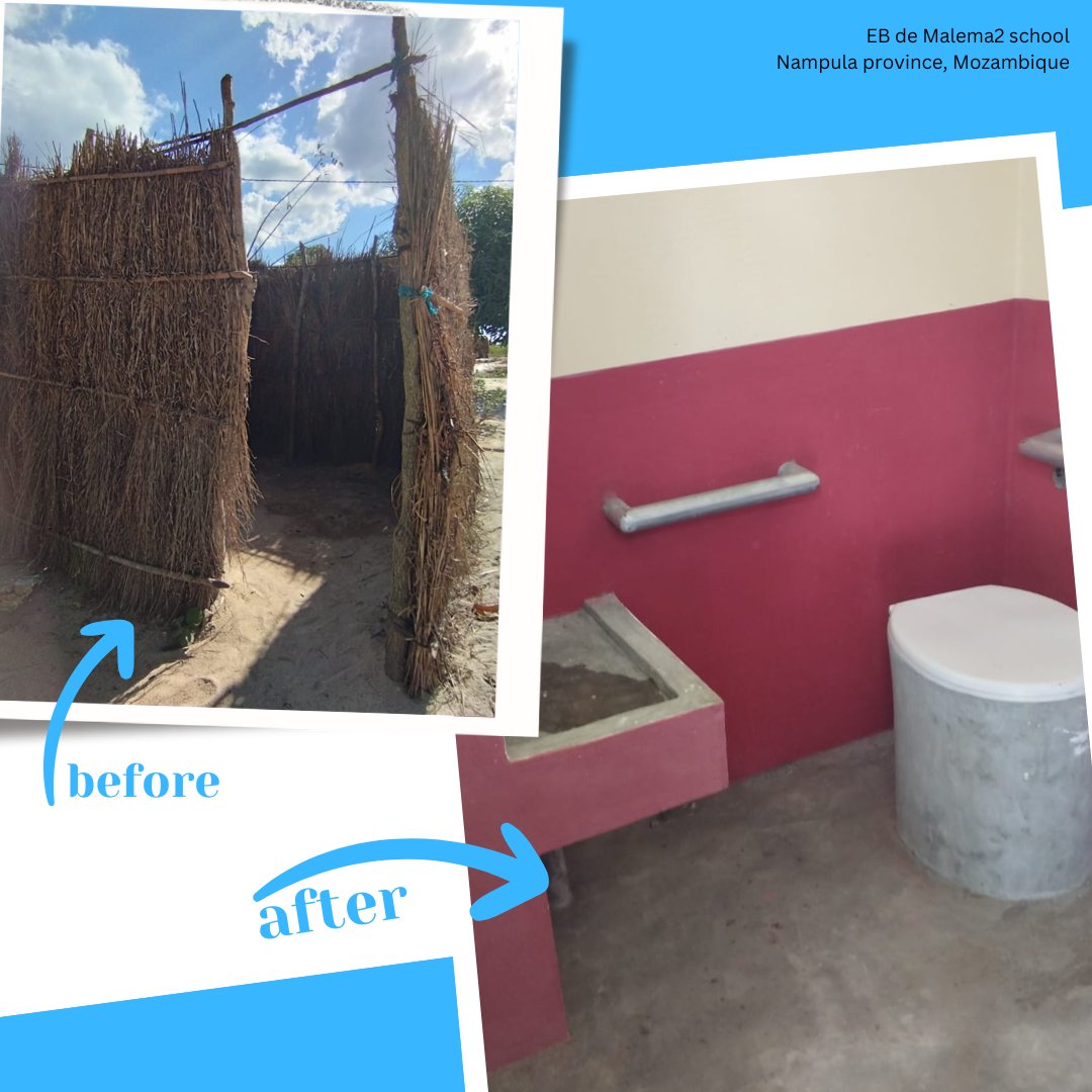 UNICEF_Moz's tweet image. #ForEveryChild, quality &amp;amp; safe hygiene while in school.

Thanks to @UNICEFinJapan, UNICEF is #BuildingBackBetter new latrines in EB Malema2 school, in Nampula province, that will allow children to have safer and better hygiene while attending school.