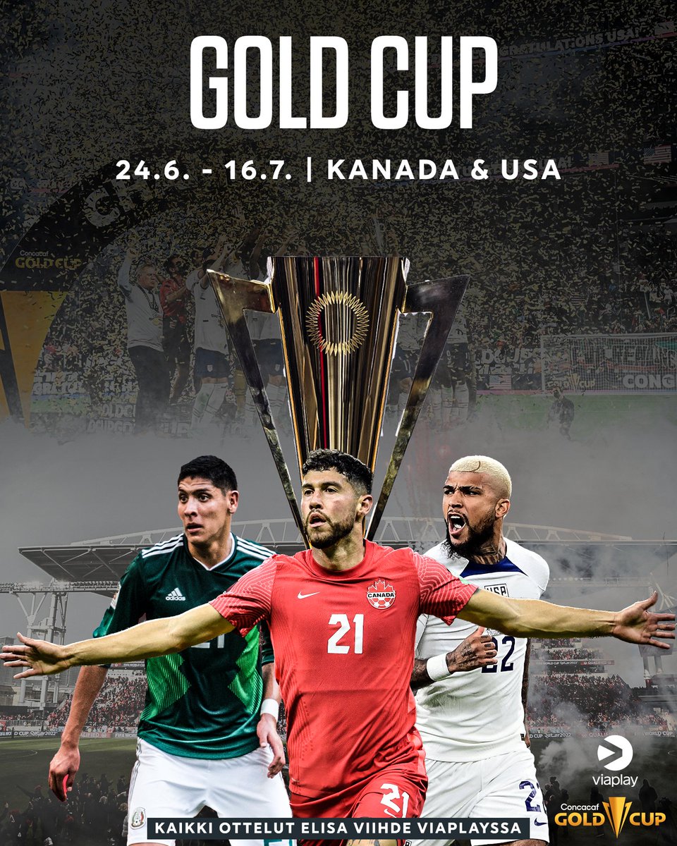 Gold Cup starttaa viikonloppuna ja luvassa onkin laatufutista kolmen ja puolen viikon ajan! 🏟

Avausottelussa kisojen toinen isäntämaista Yhdysvallat kohtaa Jamaikan tiukassa A-lohkon ottelussa.

Gold Cupin kaikki ottelut suorana Elisa Viihde Viaplayssa.