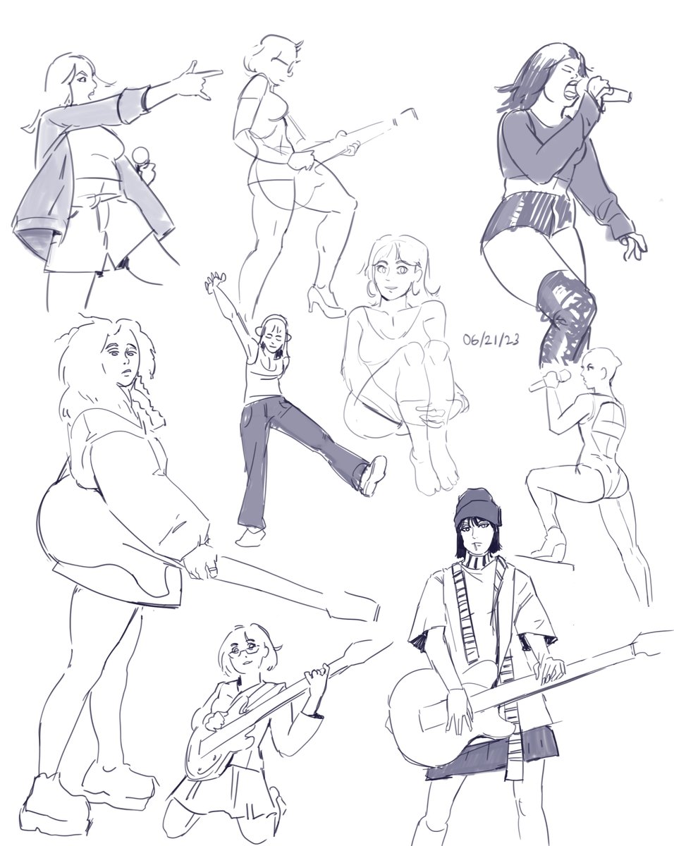 Less sketching than usual due to a wrist injury
#sketches #figuredrawing #크로키