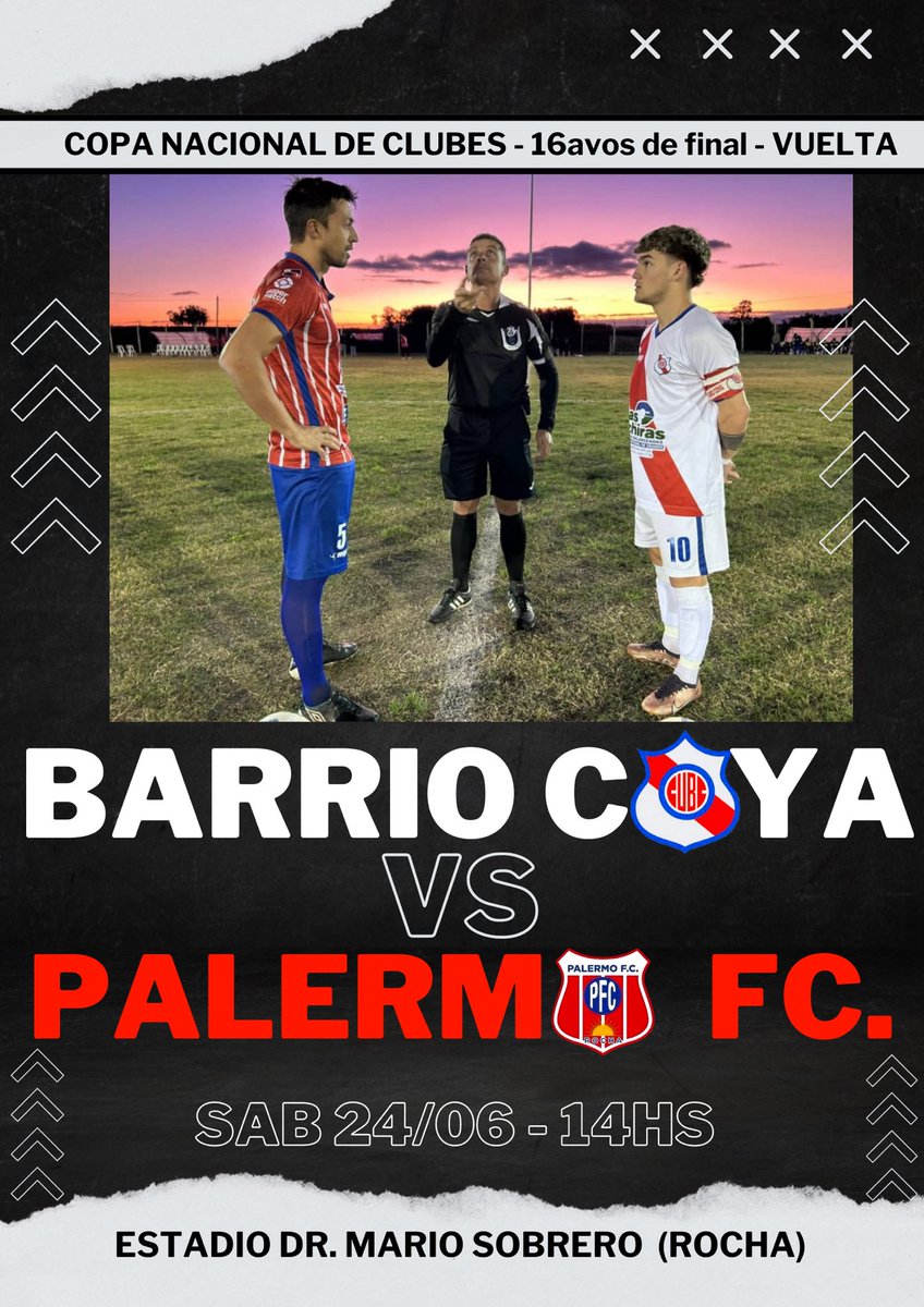 Copa Nacional de Clubes - Vuelta 

🗓️ 24/06 

⏰ 14:00hs

🏟️ Dr. Mario Sobrero 

🔴⚪️🔵

Dale franja!!!