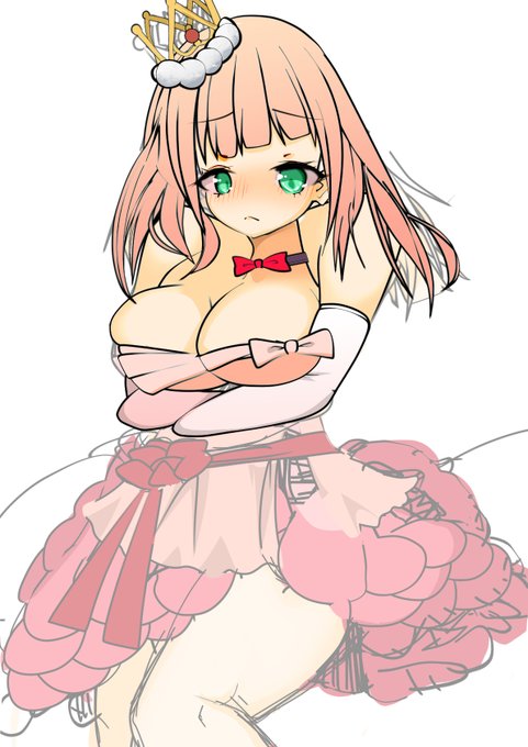 次のFANBOXで公開予定のラフです 