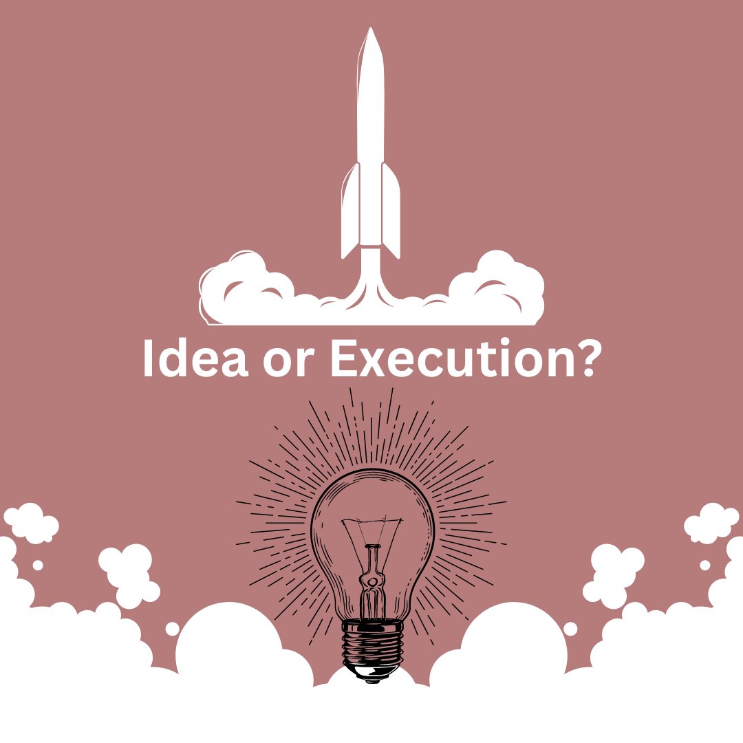 Is it all about having the best idea?

Or about executing it the best?