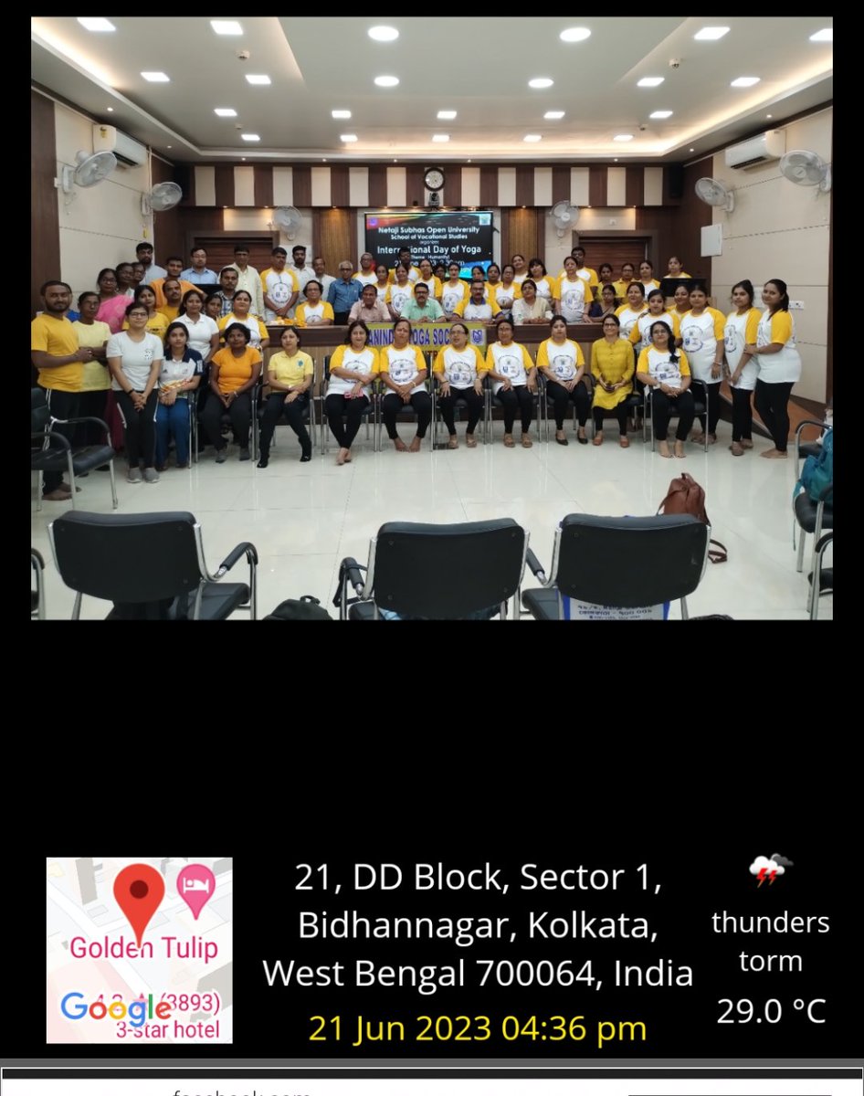 NetajiOpen's tweet photo. NSOU celebrated the "International Day of Yoga" on 21.6.2023 at Hqtrs. 100 participants (faculties, staff, students) attended the event https://t.co/c1dUMYxprz