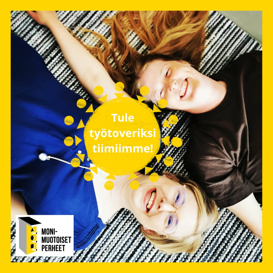 Pitkäaikaisen johtavan asiantuntijamme siirryttyä uusiin tehtäviin, etsimme nyt lainsäädäntövaikuttamisen osaajaa, joka toimisi johtavana työntekijänä ja kahden erityisasiantuntijamme esihenkilönä. 

Hakuaika päättyy 20.8. #työpaikkailmoitus: monimuotoisetperheet.fi/monimuotoiset-…