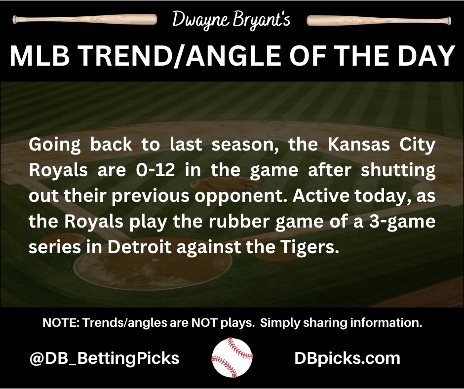 ⚾️ Does this trend hit 0-13 today?

#WelcomeToTheCity
#RepDetroit 
#MLBbetting #MLBTwitter #MLBtrends #GamblingTwitter #SDQL