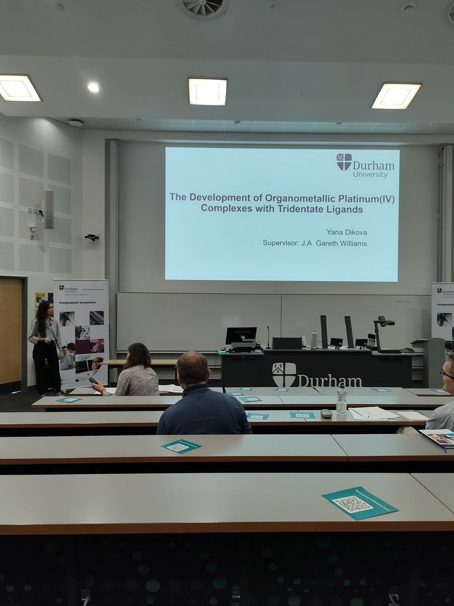 Marc Kenneth Etherington (@m_k_etherington) on Twitter photo Great to be at the #ChemResearch23 <a href="/DurhamChemistry/">Durham Chemistry</a> PGR conference. <a href="/DikovaYana/">Yana Dikova</a> gives a fantastic overview of her work on Pt(IV) complexes and their photophysical properties. #Chemistry #Science Great to be at the #ChemResearch23 <a href="/DurhamChemistry/">Durham Chemistry</a> PGR conference. <a href="/DikovaYana/">Yana Dikova</a> gives a fantastic overview of her work on Pt(IV) complexes and their photophysical properties. #Chemistry #Science