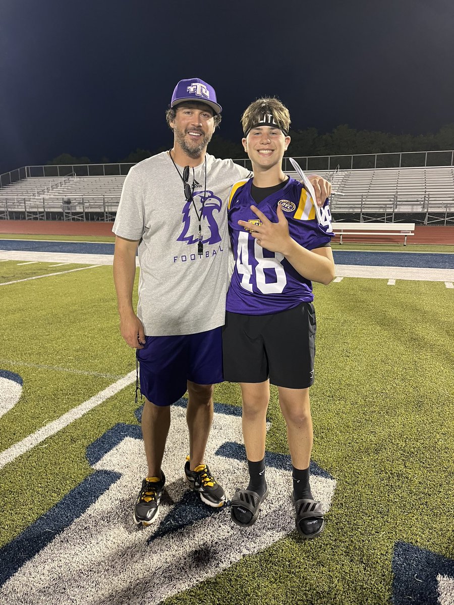 NateDye6's tweet image. Tennessee Tech Elite Football Camp 6/5/23. Awesome evening, event and growing experience. I’d like to thank 
#HCDewayneAlexander and #CoachWesleySatterfield (AC/OC/QB).
#QBVISION