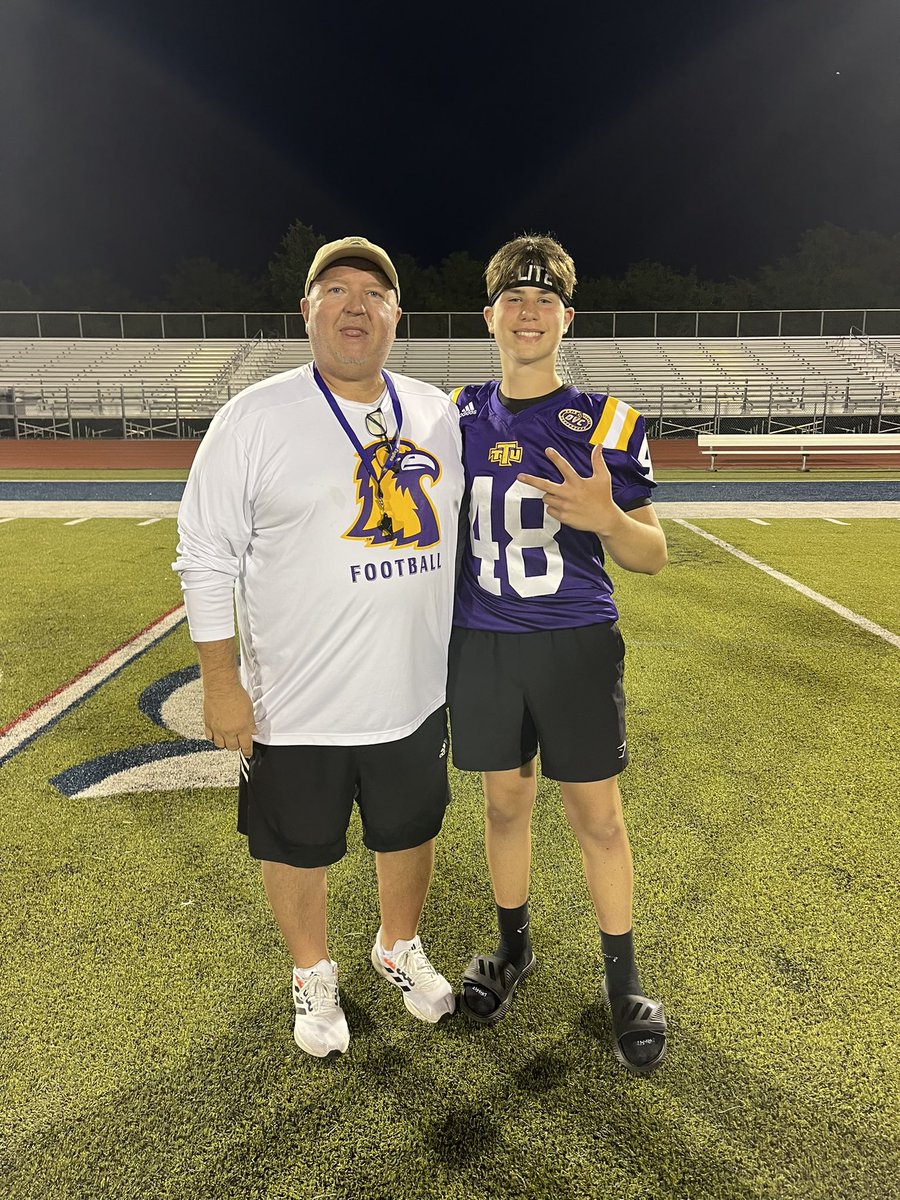 NateDye6's tweet image. Tennessee Tech Elite Football Camp 6/5/23. Awesome evening, event and growing experience. I’d like to thank 
#HCDewayneAlexander and #CoachWesleySatterfield (AC/OC/QB).
#QBVISION