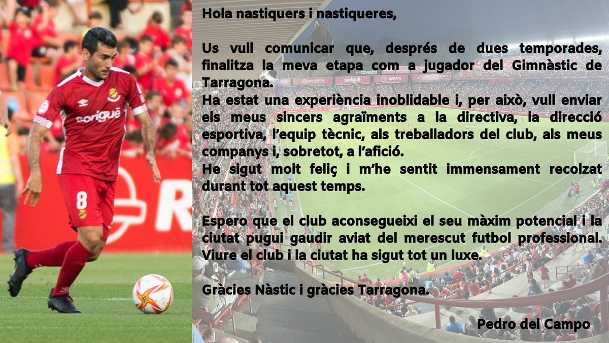 Gràcies, <a href="/NASTICTARRAGONA/">NÀSTIC DE TARRAGONA</a> i gràcies, Tarragona.