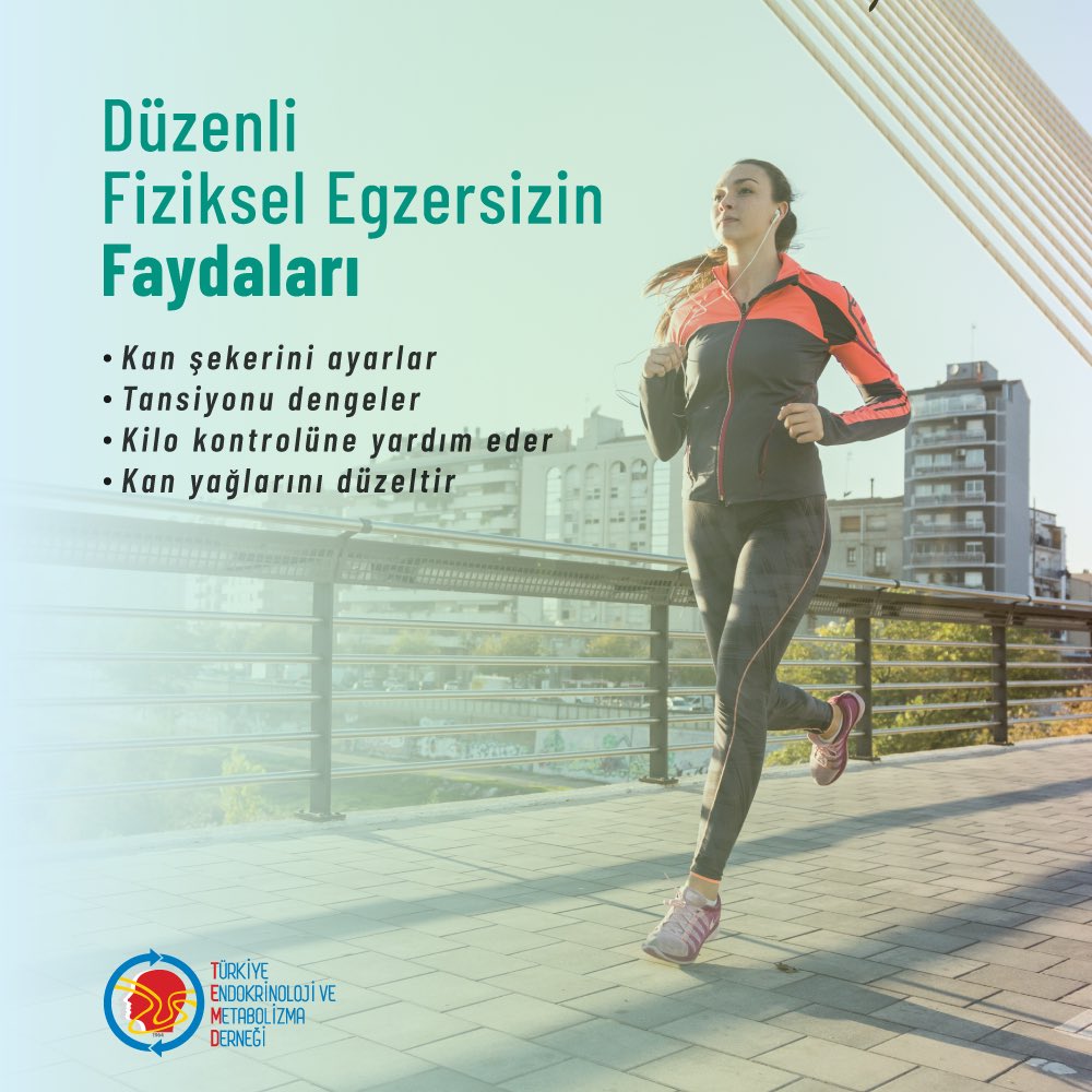 temdorgtr's tweet photo. Düzenli Fiziksel Egzersizin Faydaları

◾Kan şekerini ayarlar
◾Tansiyonu dengeler
◾Kilo kontrolüne yardım eder
◾Kan yağlarını düzenler

https://t.co/oEFVvY59Da

#temd  #endokrinolojivemetabolizma #fiziksel #fizikselegzersiz #egzersiz #sağlık #sağlıklıyaşam #yürüyüş https://t.co/MJLxaJG6WP