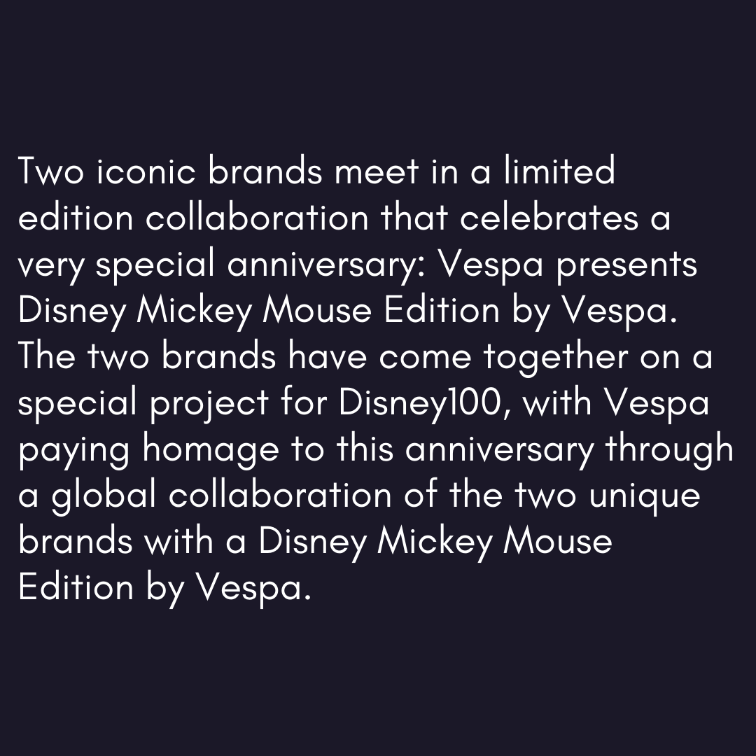 odmag's tweet image. #OverdriveNews Vespa presents Disney Mickey Mouse Edition.

Click on the 🔗 in Bio to read the full story on overdrive.in
@vespa @vespaindia #vespa #disney #collab #anniversary #cartoon #mickeymouse #bikenews #autonews #overdrive