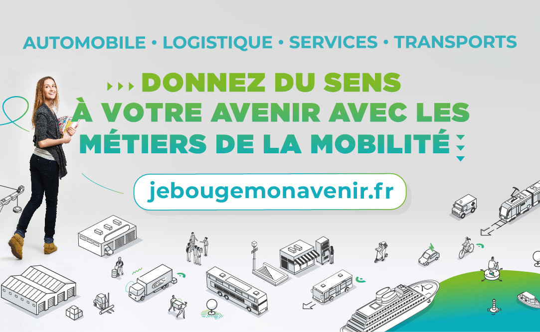 CFAFFC's tweet photo. 🎯 L’OPCO Mobilités met en avant 4 grands secteurs de notre filière comme l’automobile, la logistique, les services et le transport dans une nouvelle campagne ! 🟢✔

#mobilite #metiers #logisitque #transports https://t.co/8MBV1v38ix
