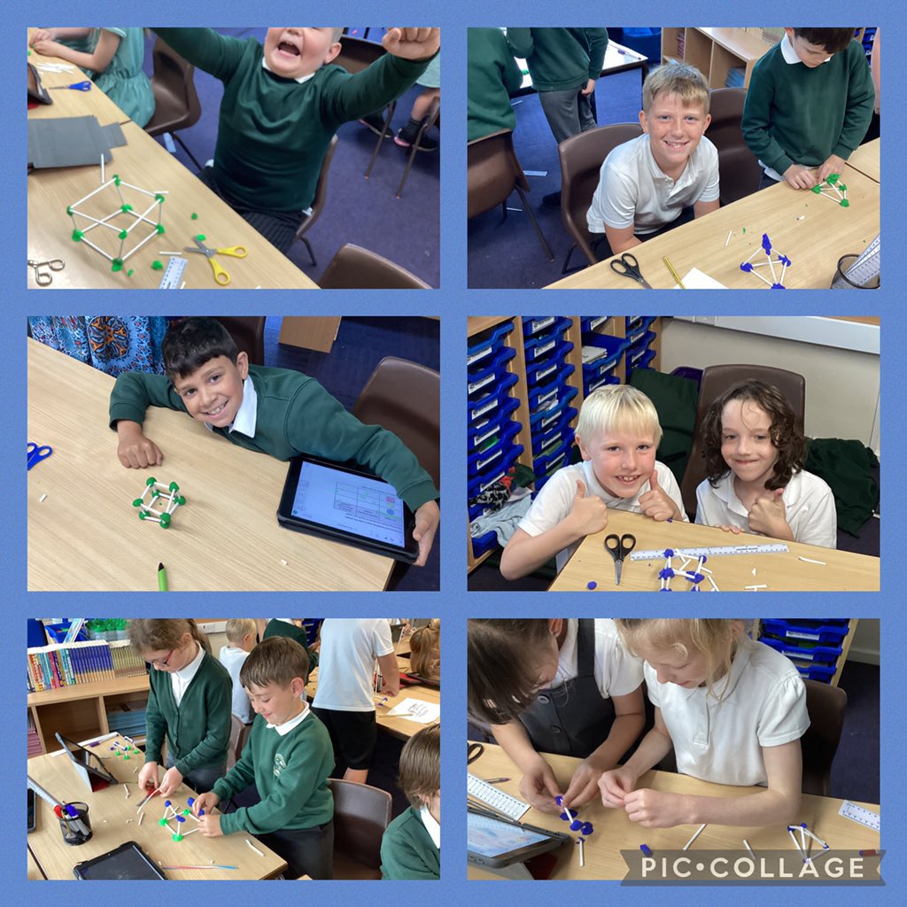 Year 3 have been making 3d shapes and identifying their properties. #BaderMaths #RRS #Article3 Access to education.