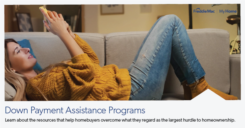 FreddieMac's tweet photo. #DownPayments are the number one gatekeeper for first-time #homebuyers. Discover the assistance programs that can reduce this upfront cost and #MakeHomePossible for more. #NationalHomeownershipMonth