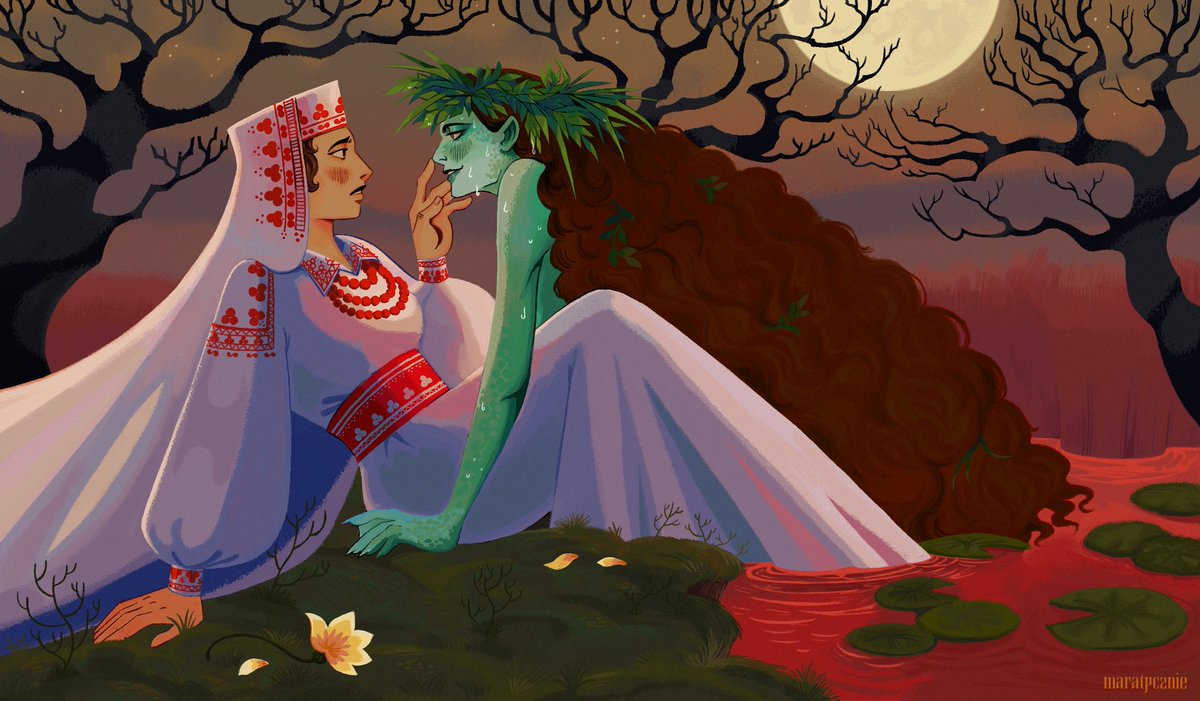 maratycznie's tweet photo. ✹ Noc Kupały / Kupala Night ✹

Girl in Biłgoraj folk costume and a very curious rusałka 

Happy Pride! https://t.co/mHKIZ3QlB6