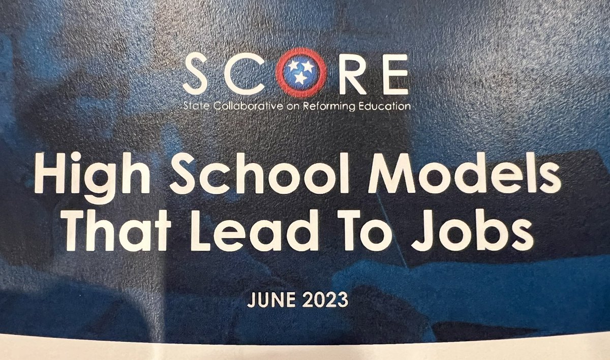 Looking forward to @SCORE4Schools High School Models that Lead to Jobs presentation today on the lovely @VanderbiltU campus. #postsecondary #jobs