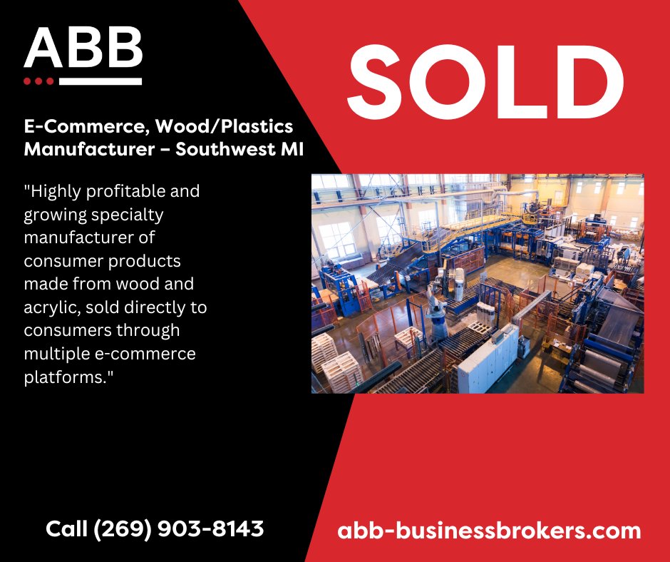 SOLD! This business has now been added to our numerous successful businesses sold in this past year! Are you looking to sell your business? Give our expert team a call at (269) 903-8143

#sellmybusiness #businessbrokers #successfulsale #retirementplanning