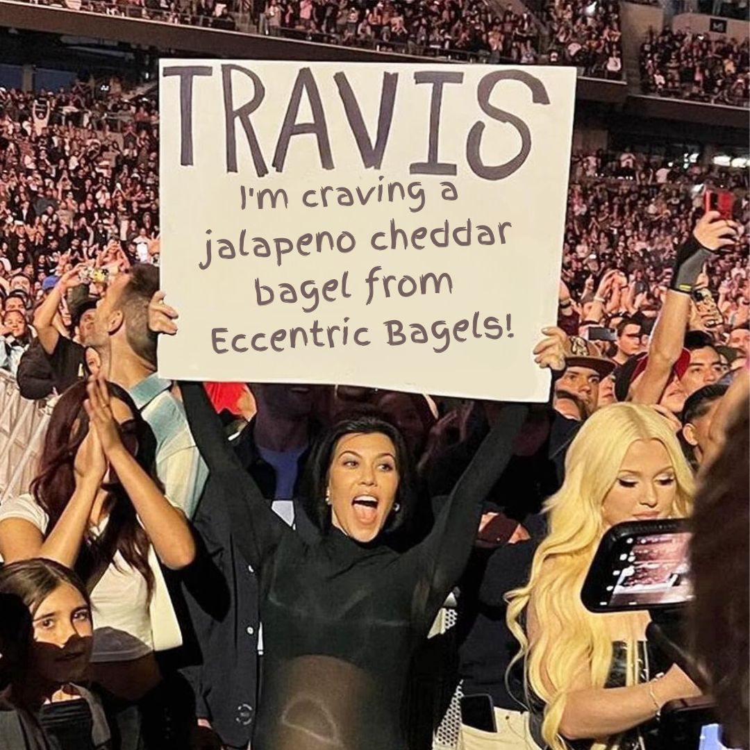 Kourtney got the eccentric craving too! The @eccentricbagel crave!
#kourtneykardashian #pregnancyannouncement #memeoftheday #thebestbagels #pregnancycravings #jalapenocheddarbagel #newyorksbest #longislandfoodie #newyorkfoodie #foodblog #bagelblog #travisbarker #shelterisland