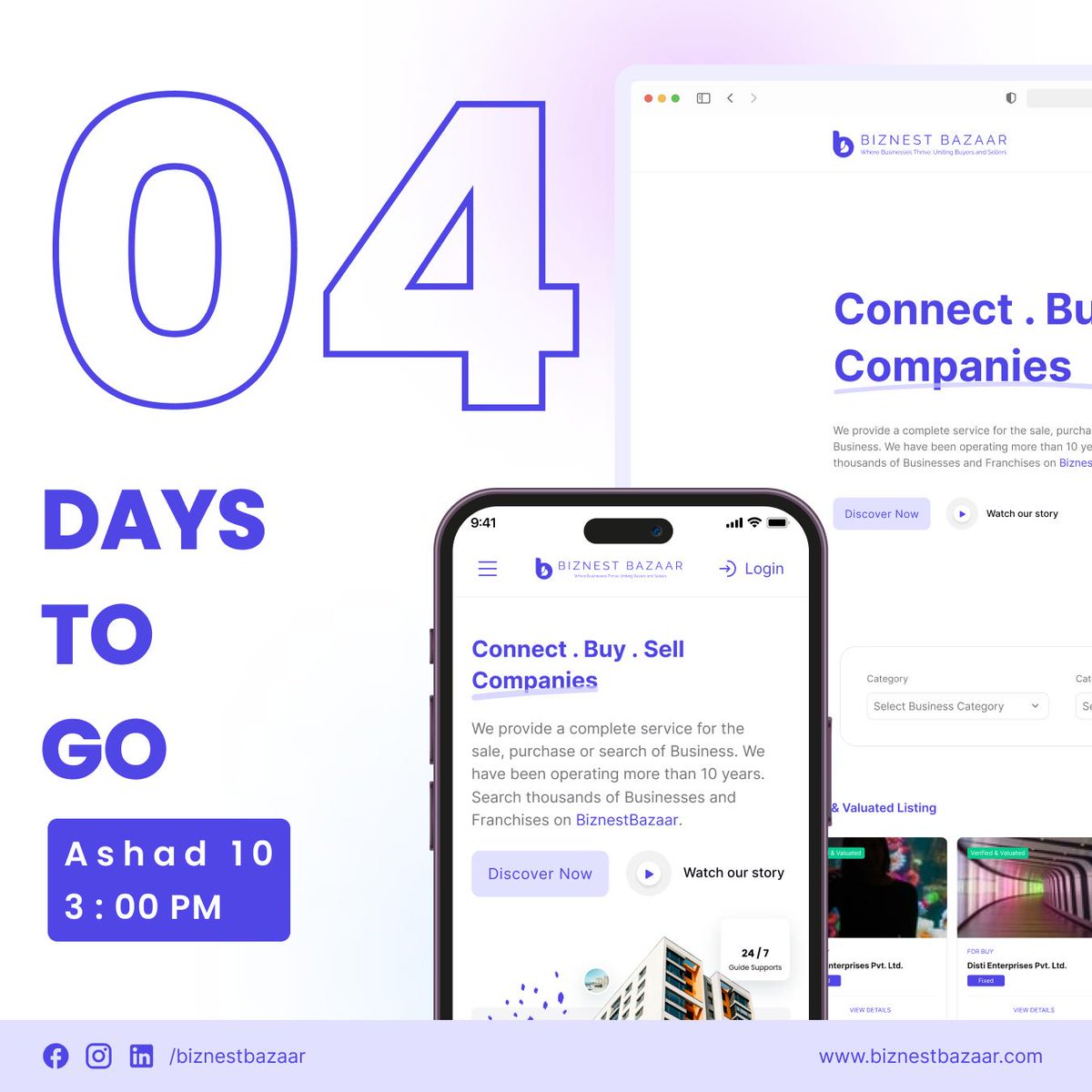 attorneyofnepal's tweet image. The Future of Buying and Selling is here. Four more days to unveil what we have for you.
#biznestbazaar #EcommerceinNepal #enterpreneurgoals