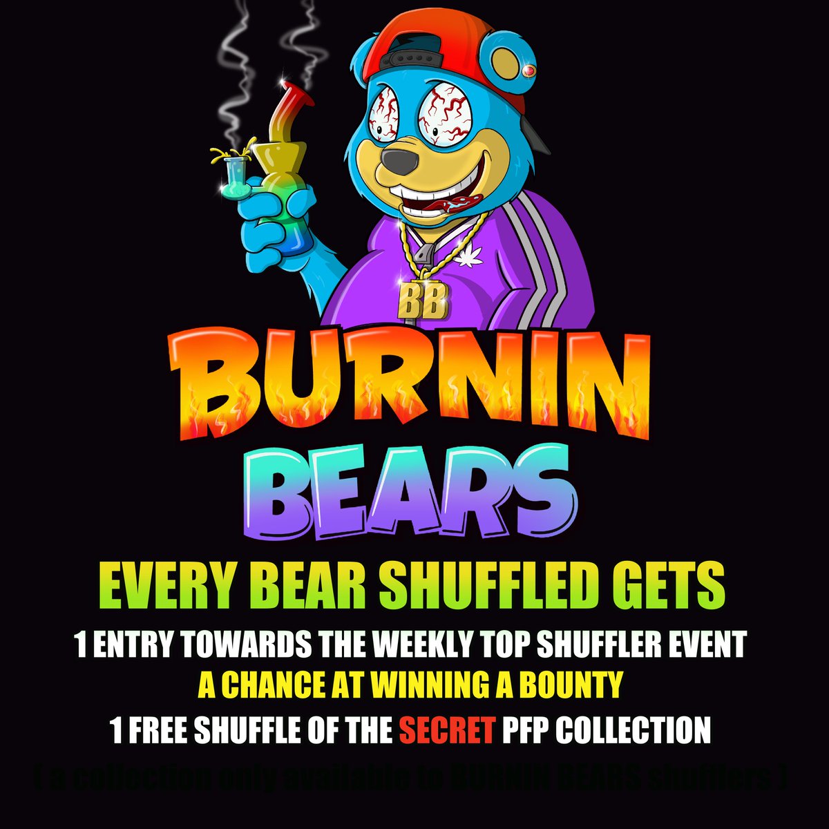 The Burnin Bears are here to finish the job of getting the food truck rollin!  New lower shuffle price! Lots of bonuses! More info in the comments!
algoxnft.com/shuffle/1966
#algofam #algorand #algonfts #foodtruck #familybusiness #crosschain #VeChainHasNFTs