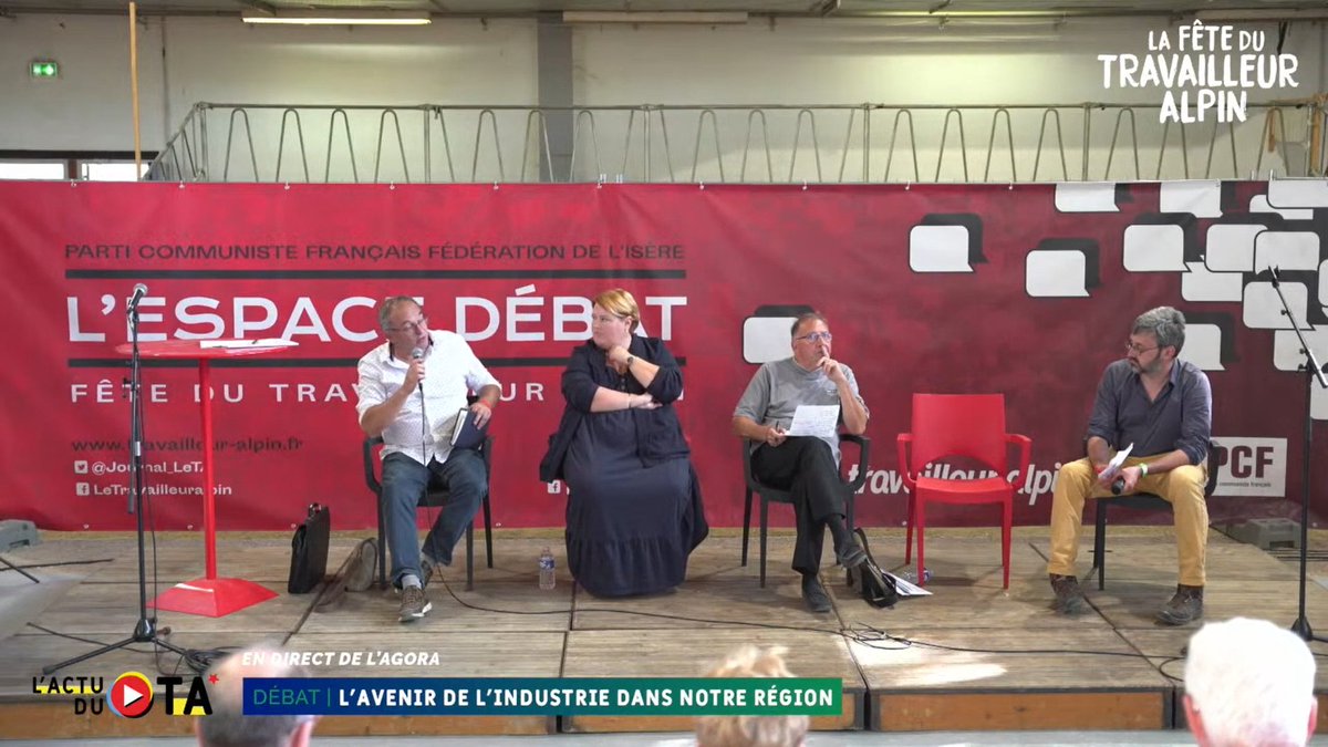 Journal_LeTA's tweet photo. Retrouvez la vidéo intégrale du débat de vendredi -"L'avenir de l'industrie en Isère"- tourné en direct de La Fête du Travailleur Alpin!
A voir et à partager sur notre chaine Youtube :
👉 https://t.co/HxZvQiIGgB https://t.co/VWl7nM7b22