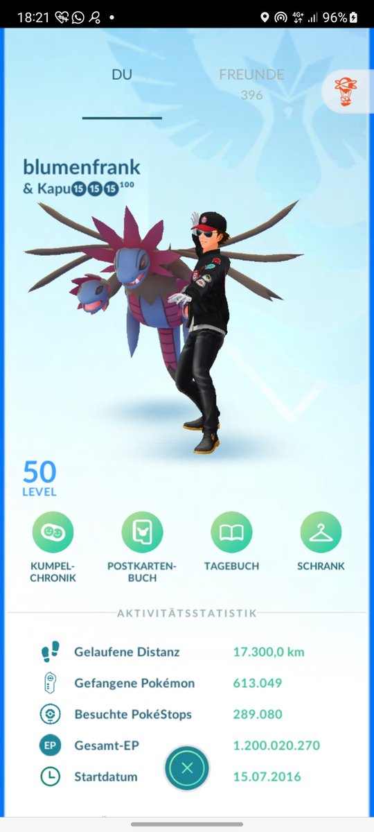 FrankM2603's tweet photo. Achieved 1.2 B XP in #PokemonGO 🥳
#clearnumbers as always 🙈 https://t.co/5L1rat2kwd