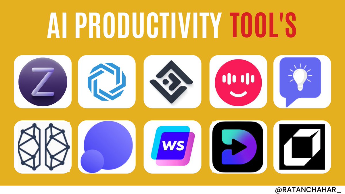 Level up your productivity with these AI tools.🧰🛠

1. Writing: writesonic.com

2. Video: decoherence.co

3. Design: letsenhance.io

4. Photography: Zeg.ai

5. Chatbot: chatabc.ai

6. Twitter: postwise.ai 

7.…