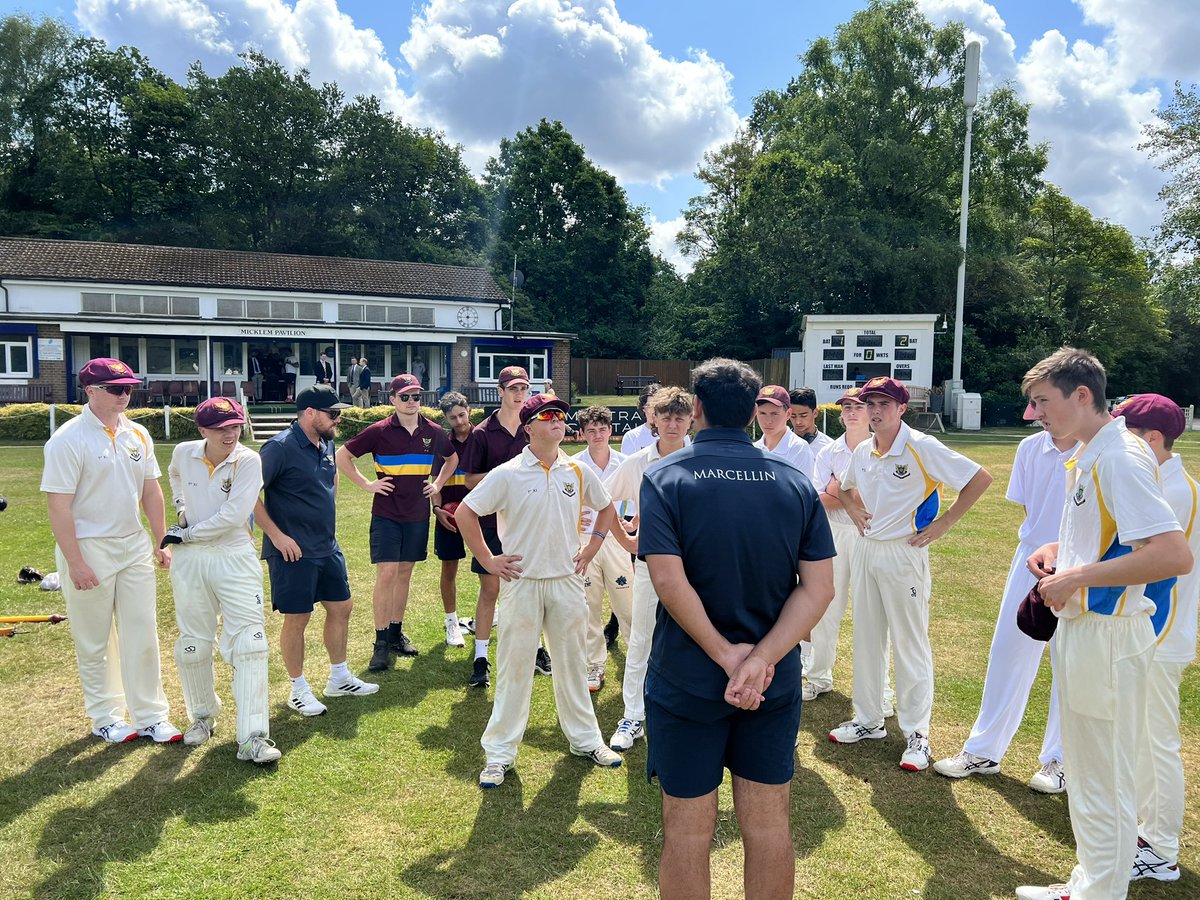 MarcellinSport's tweet photo. A magnificent day for our first match in England with a game against the famous MCC at the beautiful 170 year old Stanmore CC. Our hosts have made an impressive 266 runs.
#StriveForTheHighest #MCC #StanmoreCC https://t.co/uzs3Dz3qLO