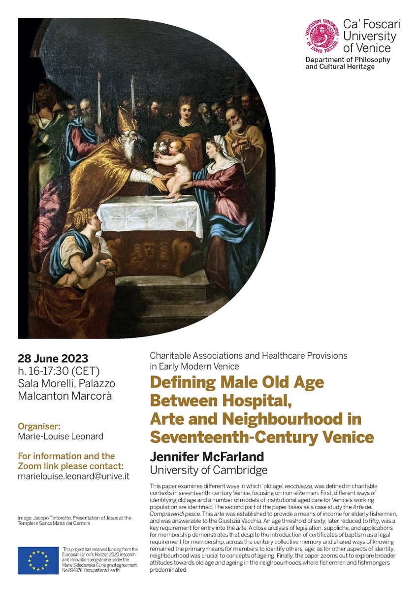 Health and Work in Early Modern Italy tweet media
