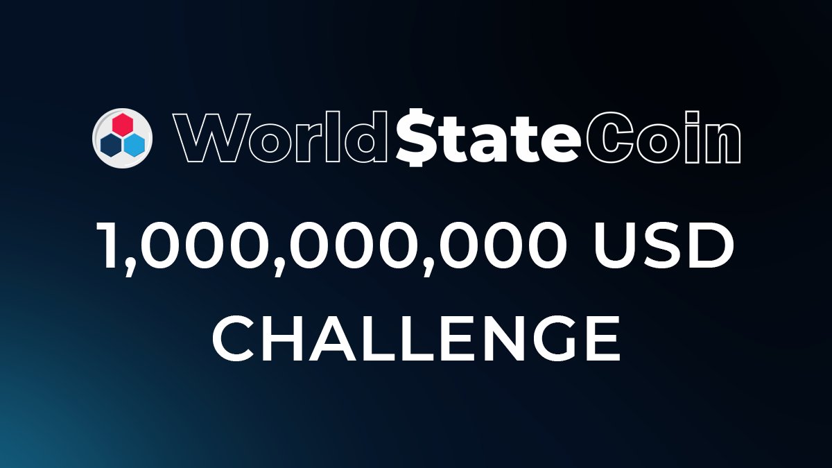ONE BILLION USD MARKET CAP CHALLENGE
The #TWS Community has decided to challenge the World$tateCoin $WSC mCap to reach $1B+
See our flight map…